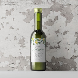 Lemon Bridal Ducha Etiqueta del vino, Emblema prin