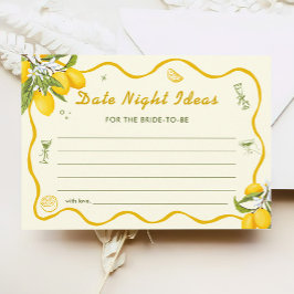 Lemon Bridal Shower Date Noche Ideas Tarjetas