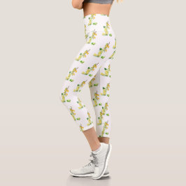 Lemon Capri Leggings Juice Guay Drink Summer Fiest