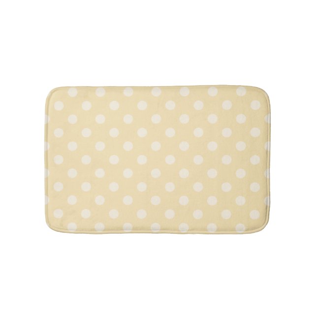 Lemon chiffon amarillo polka pega la alfombra del  (Anverso)