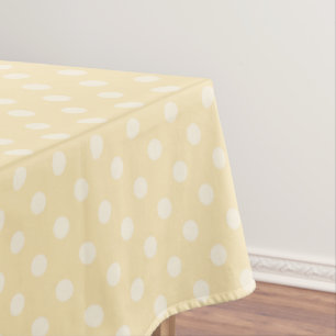 Lemon chiffon polks amarillo dota manteles