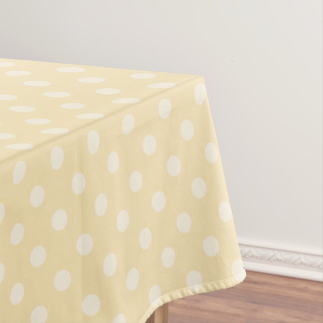 Lemon chiffon polks amarillo dota manteles (In Situ)