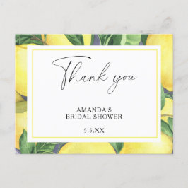 Lemon Citrus - Tarjeta de agradecimiento de boda
