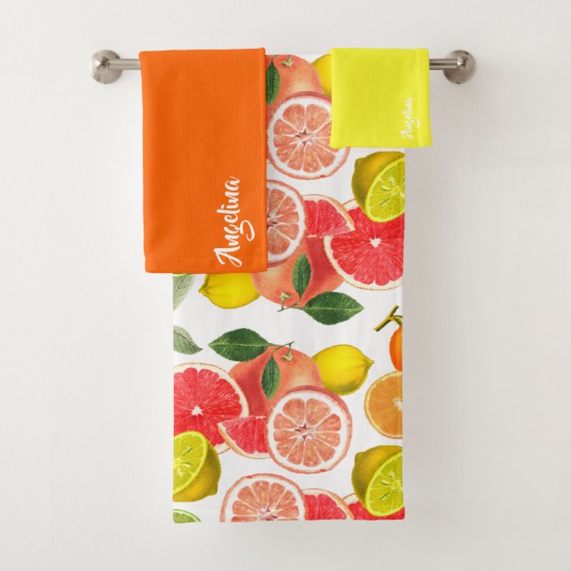 Lemon green orange citrus Pattern name (In situ)