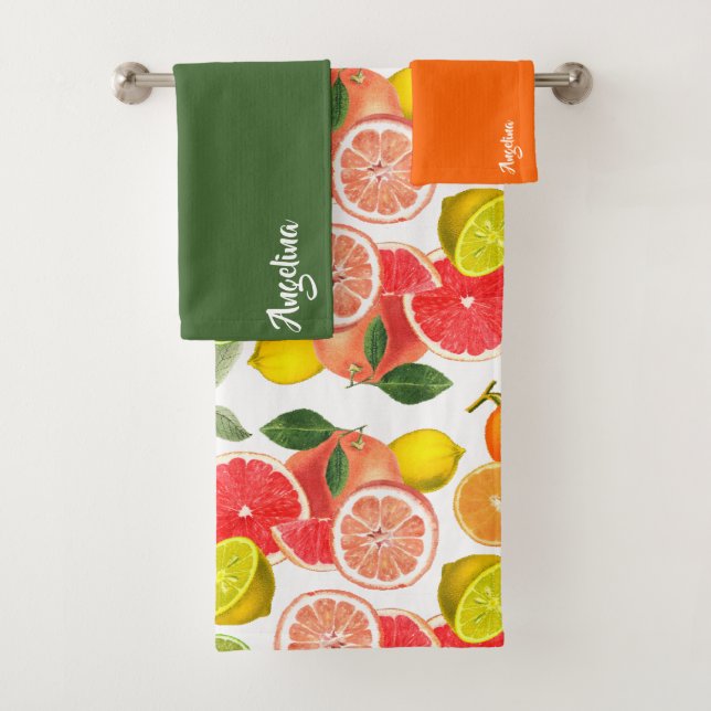 Lemon green orange citrus Pattern name (In situ)
