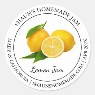 Lemon Jam Etiqueta moderna