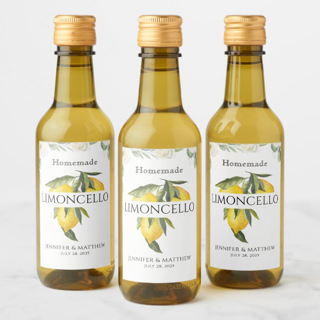 Lemon Limoncello Gracias Favor De La Boda (Botellas)