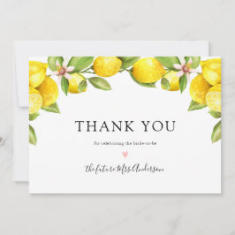 Lemon Main Squeeze Bridal Shower Gracias