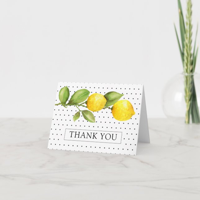 Lemon Main Squeeze Bridal Shower Gracias (Anverso)