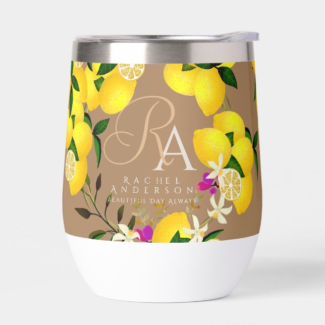 Lemon Monogram Brown (Izquierdo)