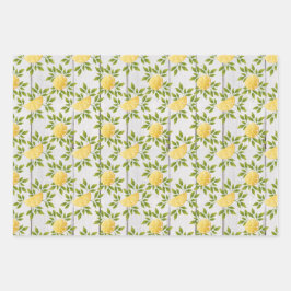 Lemon, Plaid, Hojas de papel de envolvimiento de p