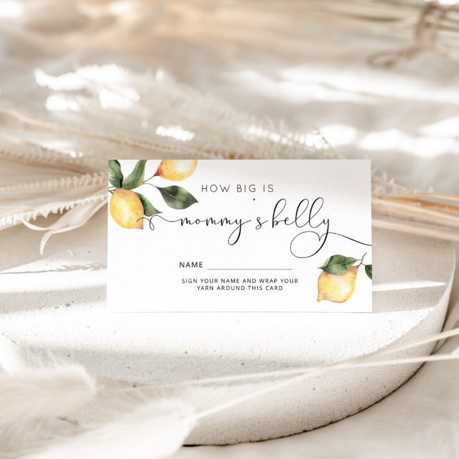 Lemon: ¿qué tan grande es la tarjeta de cercado de (Subido por el creador)