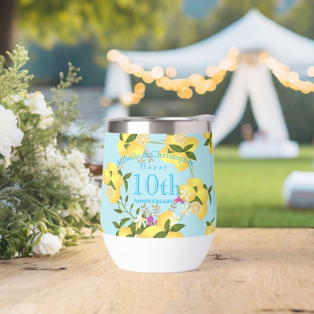 Lemon Squeeze Aniversario Boda Azul (Boda)