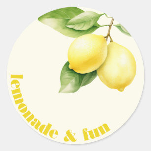 Lemonade and Fun, Pegatina de cumpleaños
