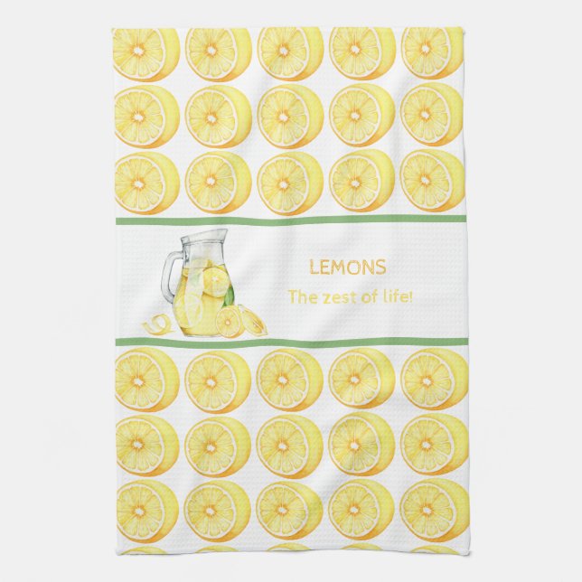 Lemonade In A Glass Kitchen Toalla (Vertical)