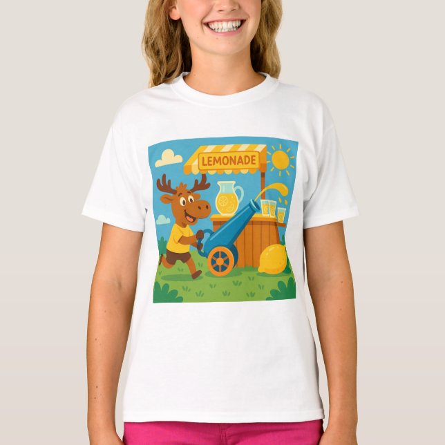 Lemonade Launcher - Camiseta de verano para niños (Anverso)