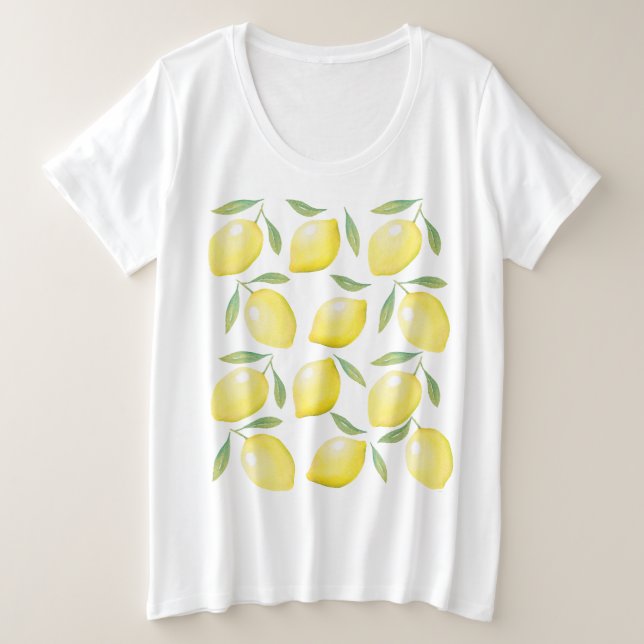 Lemones amarillo acuarela (Anverso del diseño)