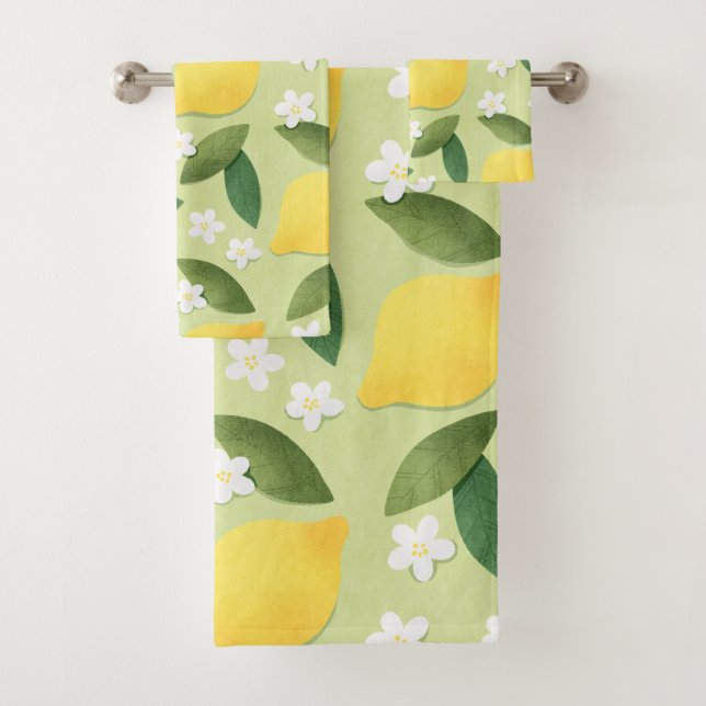 Lemones: Flores blancas en fondo verde (In situ)