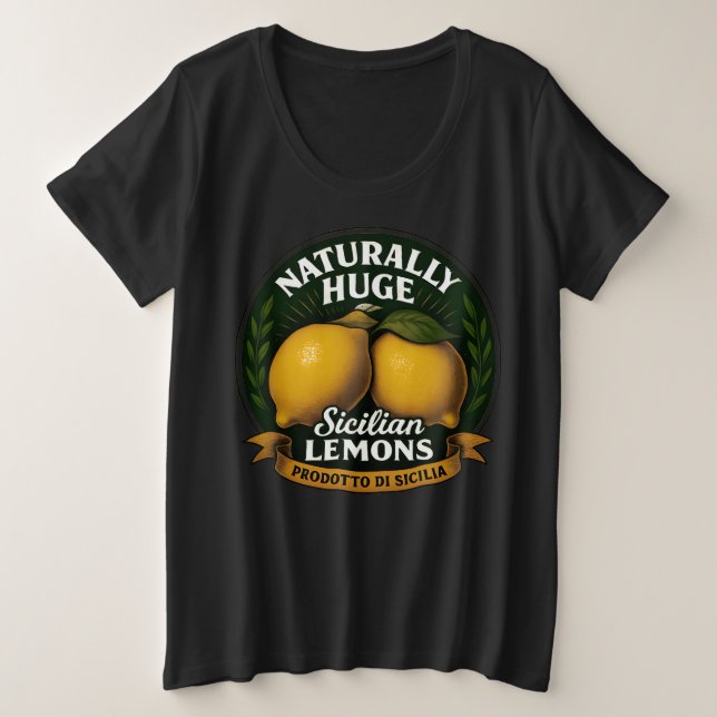 Lemones sicilianos naturalmente enormes (Anverso del diseño)