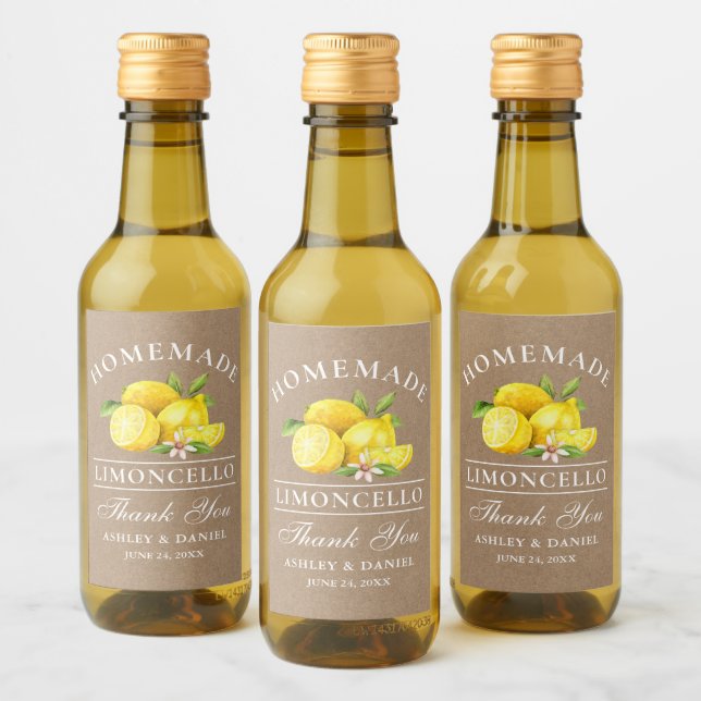 Lemons Gracias Kraft Limoncello Mini Botellas (Botellas)
