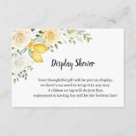 Lemons&Rosas Mostrar tarjeta de envoltorio de duch