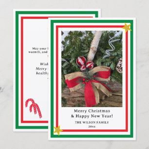 Leña de Navidad con lazo de arpillera roja INSERTA