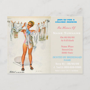lencería, ducha de lencería, invitación a ducha de