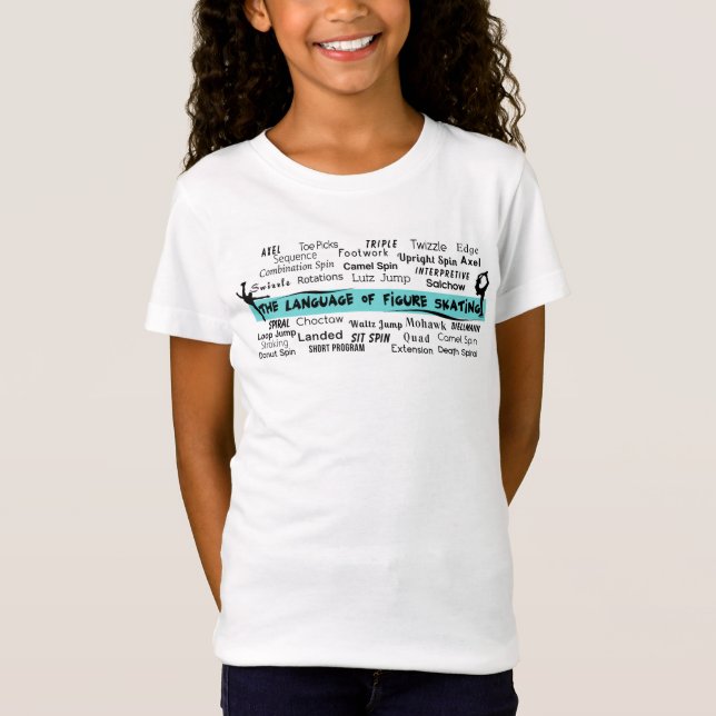 Lengua camiseta del patinaje artístico (Anverso)