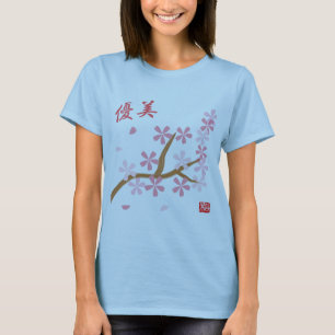 Lengua floral de la camiseta de Sakura