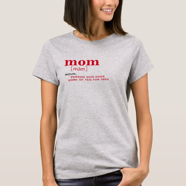 Lenguaje de diseño de camiseta de madre divertida (Anverso)
