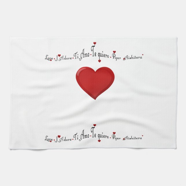 Lenguaje del amor - Toallas de cocina (Horizontal)