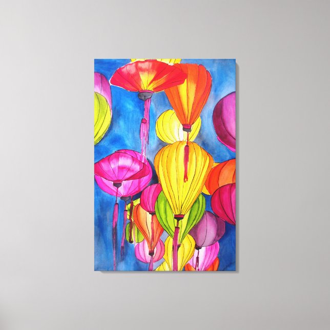 Lenguas chinas acuarela arte fino (Anverso)