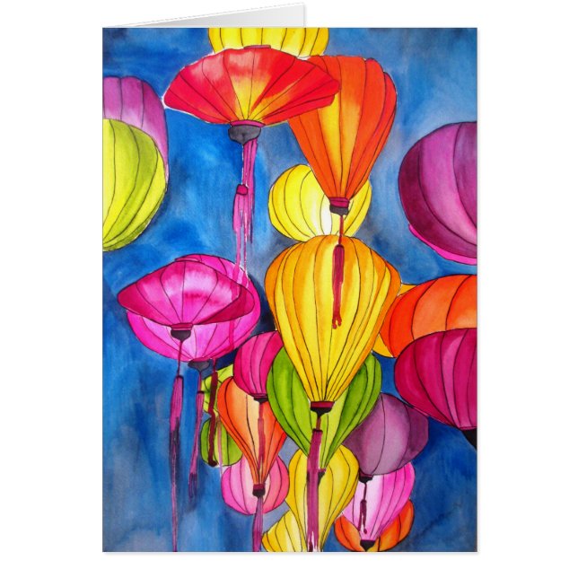 Lenguas chinas acuarela arte fino (Frente)