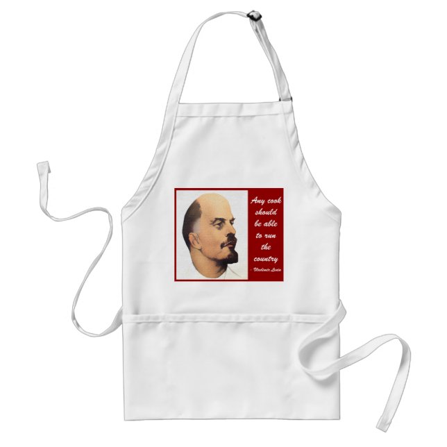Lenin cocina el delantal del regalo de la regla (Frente)