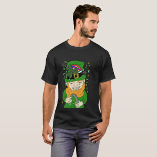 Lenny La camiseta negra básica de los hombres Lepr