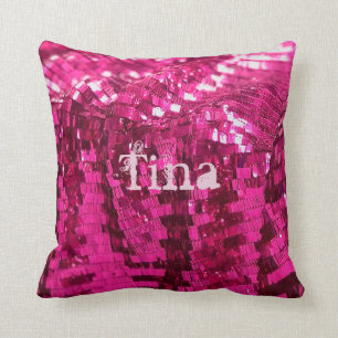 Lentejuelas Falsas en Almohada para Lanzar Femenin