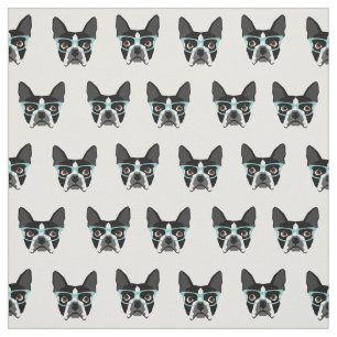 Lentes de Boston Terrier - tela de perro linda