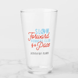 Lento corredores Club Funny Cita Azul Naranja Text