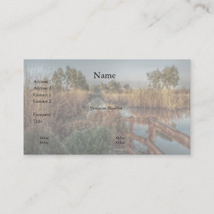 Lento en la tarjeta de visita de la mañana