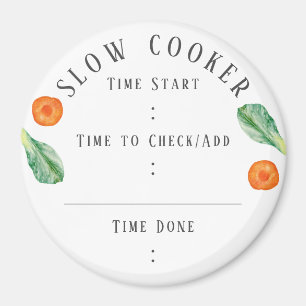 Lento imán de tiempo de comidas de cocina