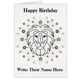Leo Astrology Birthday Card 23-22 de julio