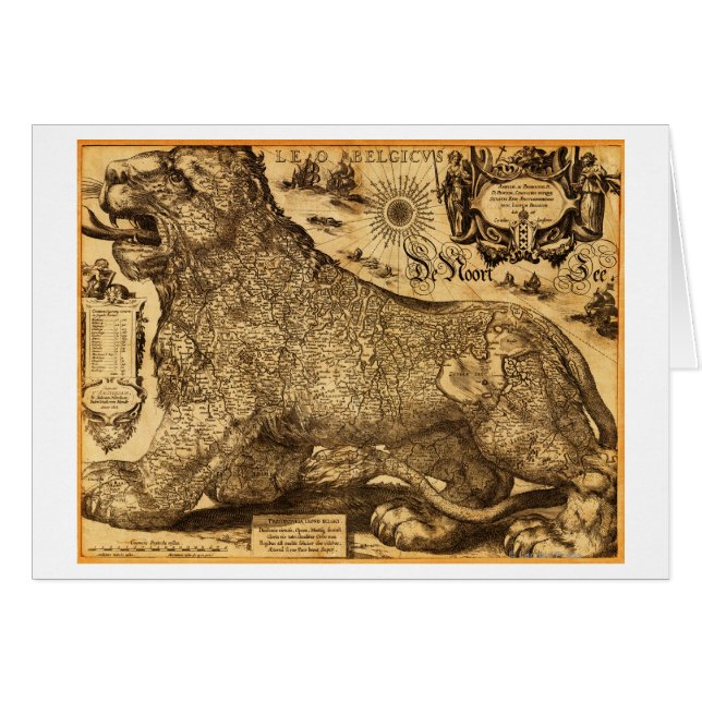 Leo Belgicus de los Países Bajos y Bélgica (Anverso (Horizontal))