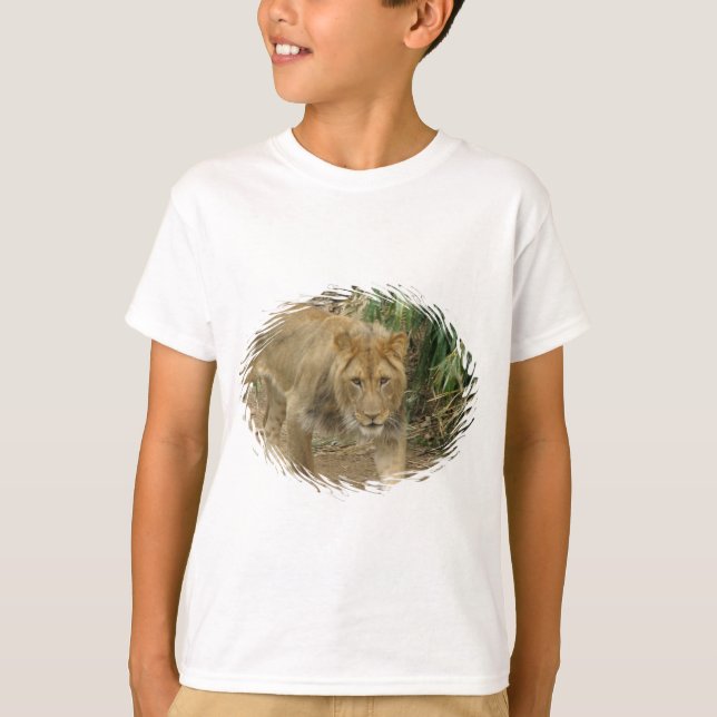 Leo la camiseta del niño del león (Anverso)