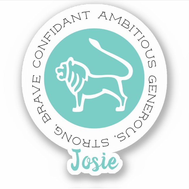 Leo Pegatina (Anverso)