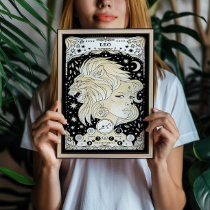 Leo Radiant and Regal - Poster de arte de la astro