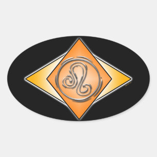 Leo Triangles Birth Rótulos Pegatinas