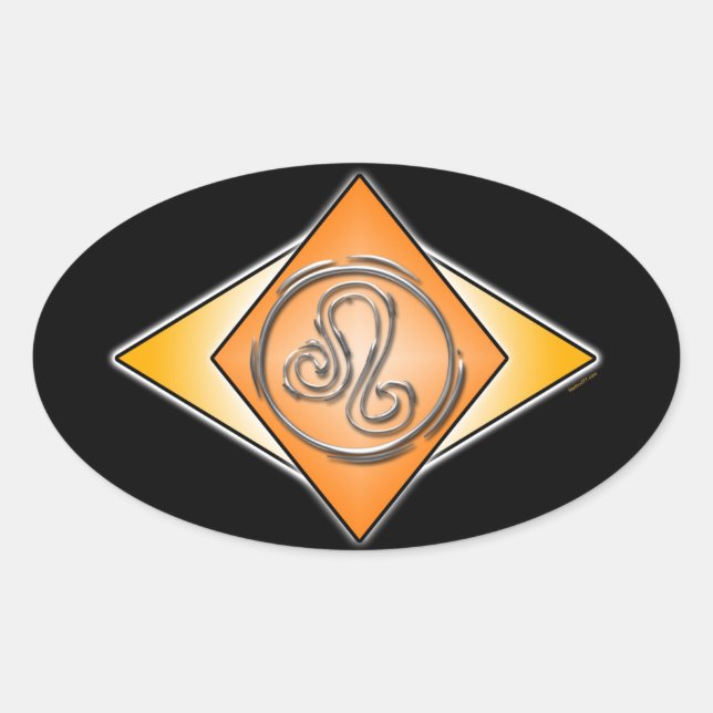 Leo Triangles Birth Rótulos Pegatinas (Anverso)