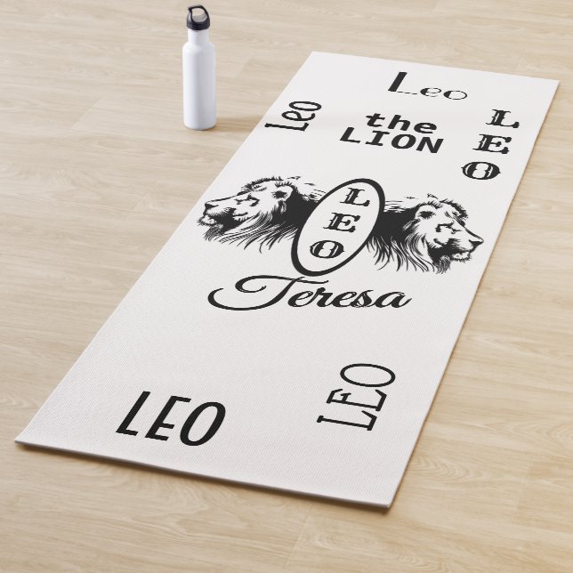 Leo Zodiac Yoga Mat personalizado (In situ)
