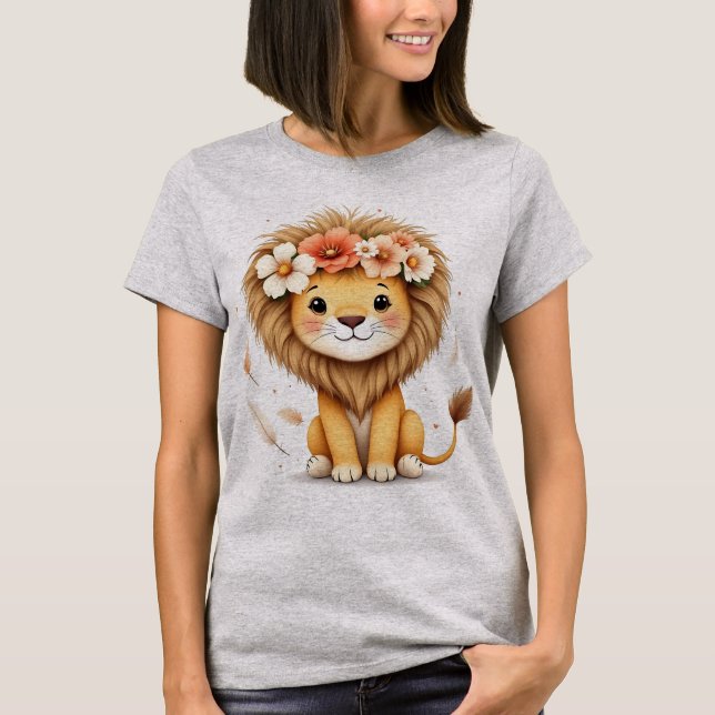 Leoa [Theme] Camiseta Feminina Design Brasil Prese (Anverso)