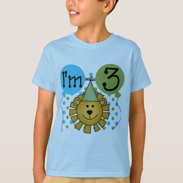 León 3 camisetas de cumpleaños y regalos (Anverso)